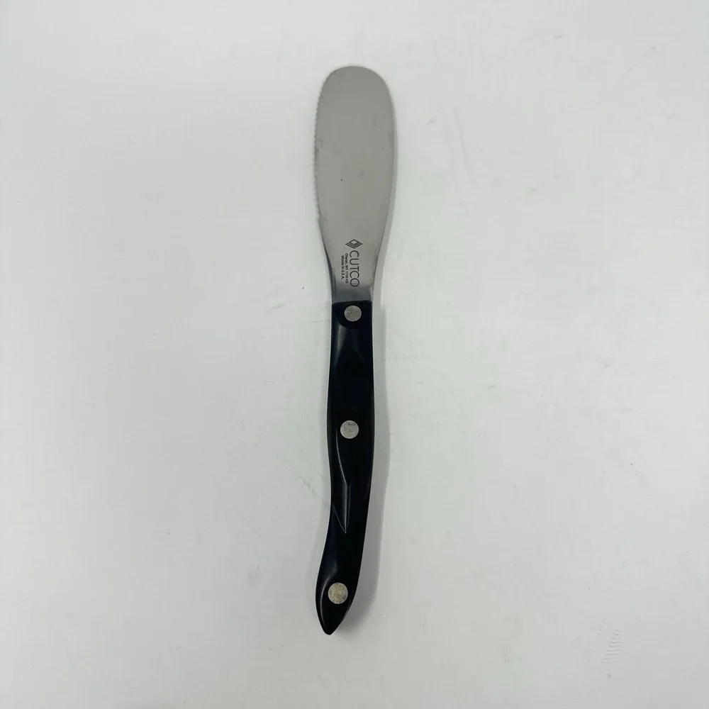 CUTCO 1768 KB Spatula Butter Spreader Knife Cutlery Classic Brown Handle USA